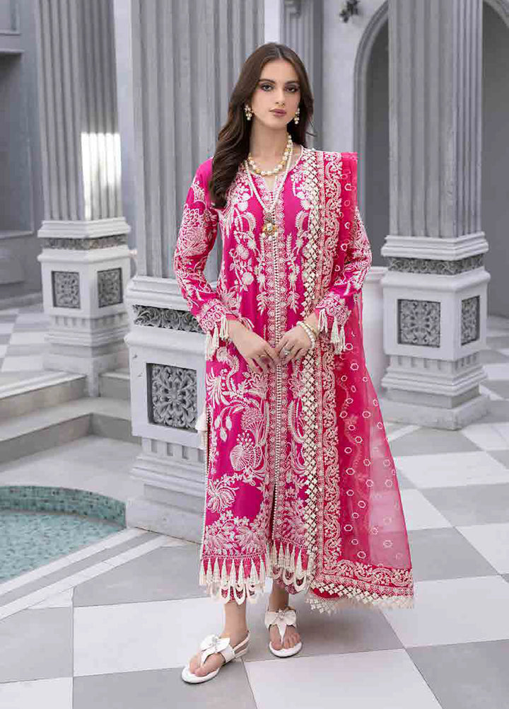 Husn E Adaa by Maham Sultan Unstitched Embroidered Lawn 3 Piece Suit MS26UHA Mahpari - Lawn Collection