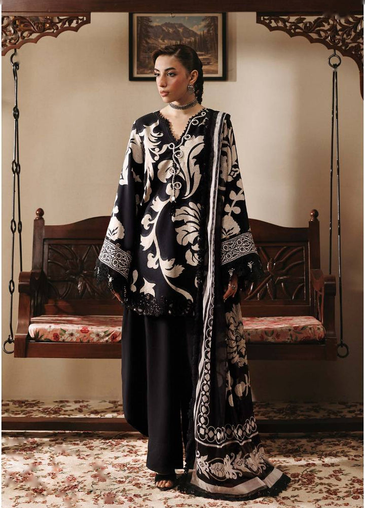 M Basics by Maria B Unstitched Printed Khaddar 3 Piece Suit MB26UMK MB-CUSV15 4B - Winter Collection