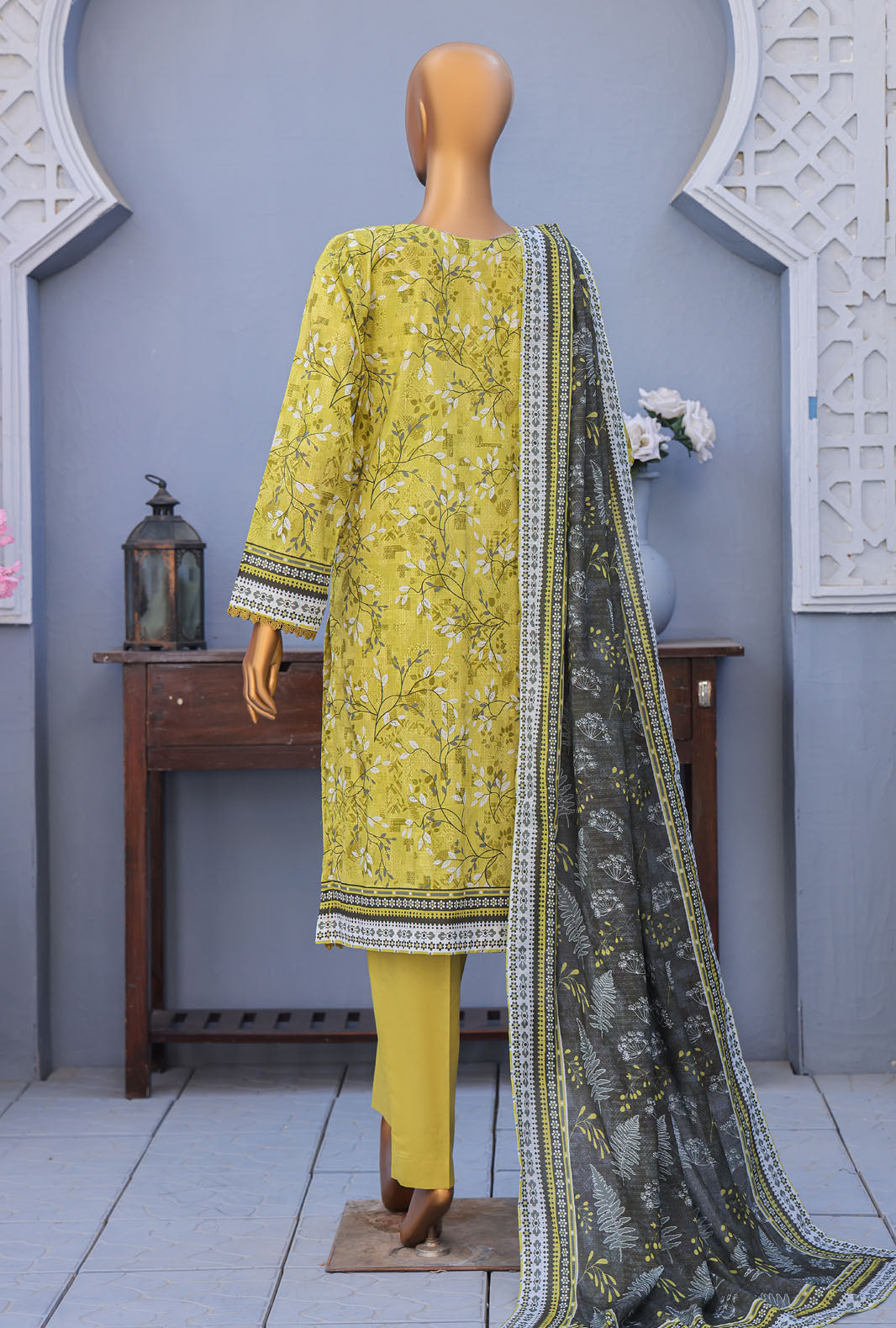 Mehak By Hz Textiles Cross Slub Unstitched Embroidered 3 Piece Suit  MCE-3044 - Summer Collection