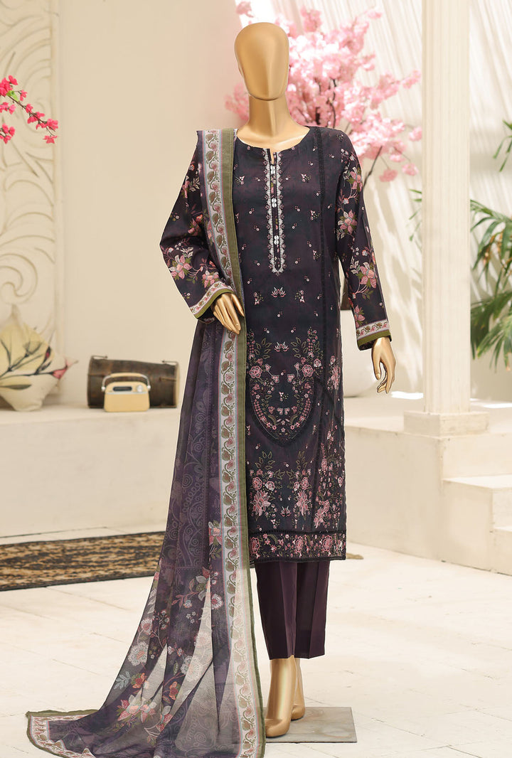 Mehak by HZ Textile Unstitched Embroidered Lawn 3 piece Suit MCE-3147 - Festive Collection