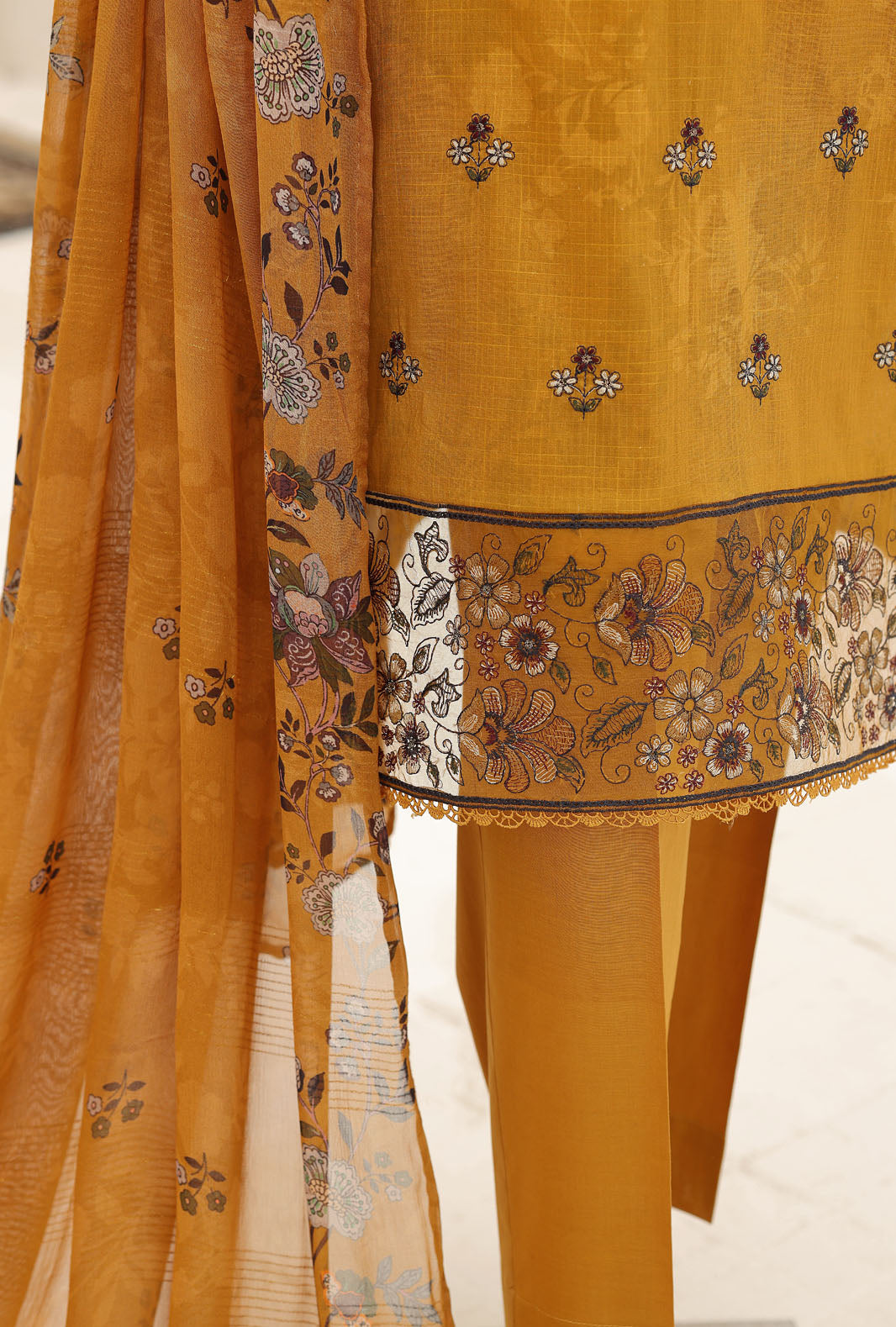 Mehak by HZ Textile Unstitched Embroidered Lawn 3 piece Suit MCE-3149 - Festive Collection