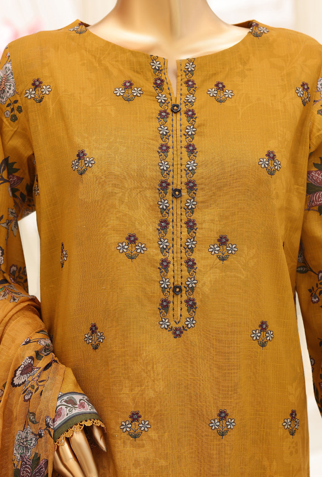 Mehak by HZ Textile Unstitched Embroidered Lawn 3 piece Suit MCE-3149 - Festive Collection