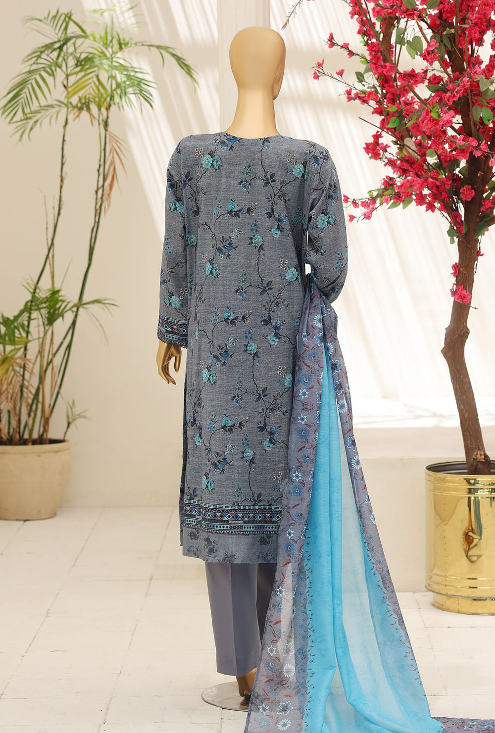 Mehak by HZ Textile Unstitched Embroidered Lawn 3 piece Suit MCE-3164 - Festive Collection