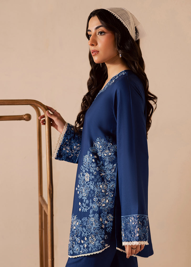 Lunere by Sahane Pret Embroidered Linen 2 Piece Suit ME 35008 Rune - Casual Collection