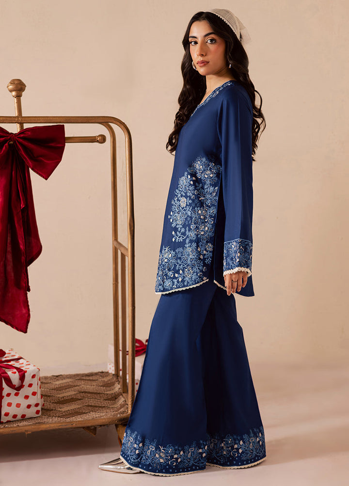 Lunere by Sahane Pret Embroidered Linen 2 Piece Suit ME 35008 Rune - Casual Collection