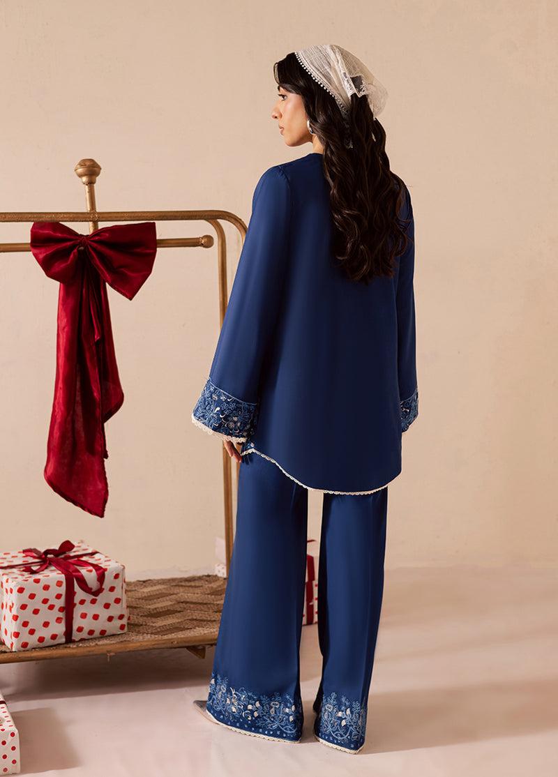 Lunere by Sahane Pret Embroidered Linen 2 Piece Suit ME 35008 Rune - Casual Collection