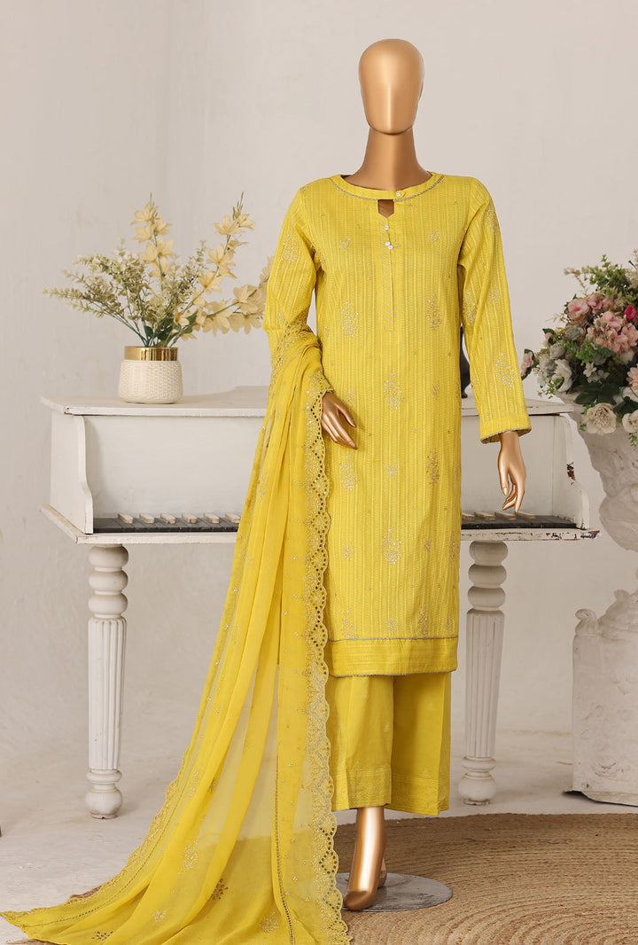 Mayaar by HZ Textile Unstitched Embroidered Lawn 3 piece Suit MEC-7031 - Casual Collection