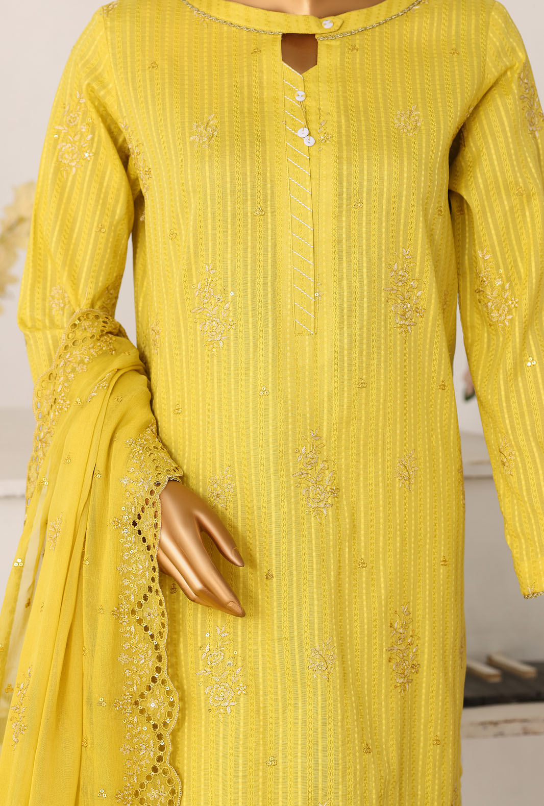 Mayaar by HZ Textile Unstitched Embroidered Lawn 3 piece Suit MEC-7031 - Casual Collection