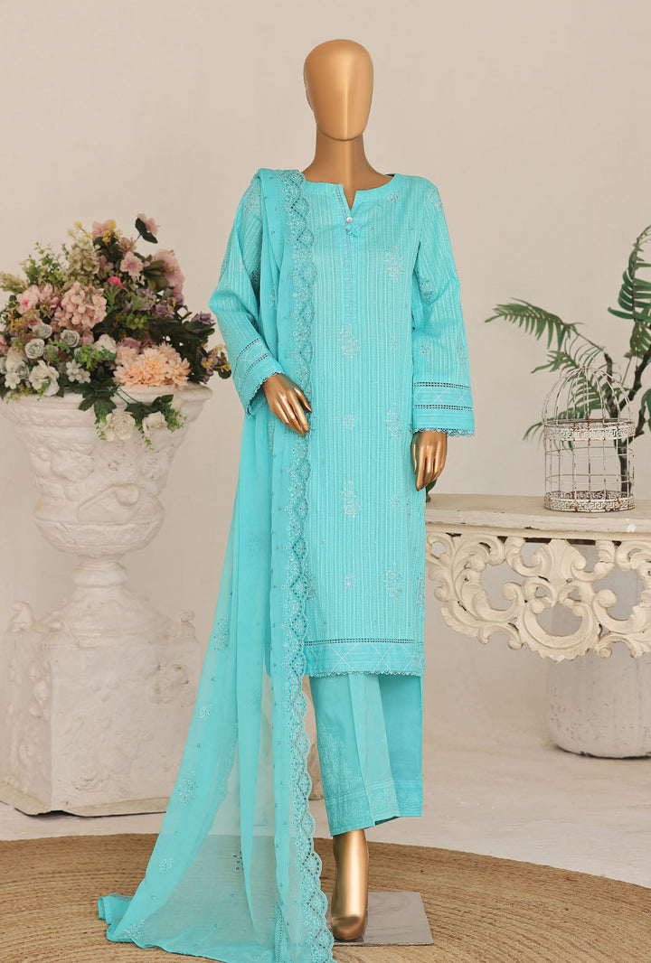 Mayaar by HZ Textile Unstitched Embroidered Lawn 3 piece Suit MEC-7032 - Casual Collection