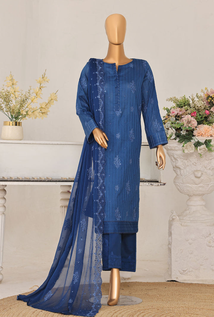 Mayaar by HZ Textile Unstitched Embroidered Lawn 3 piece Suit MEC-7035 - Casual Collection