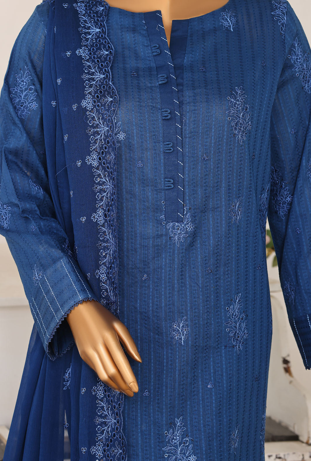 Mayaar by HZ Textile Unstitched Embroidered Lawn 3 piece Suit MEC-7035 - Casual Collection