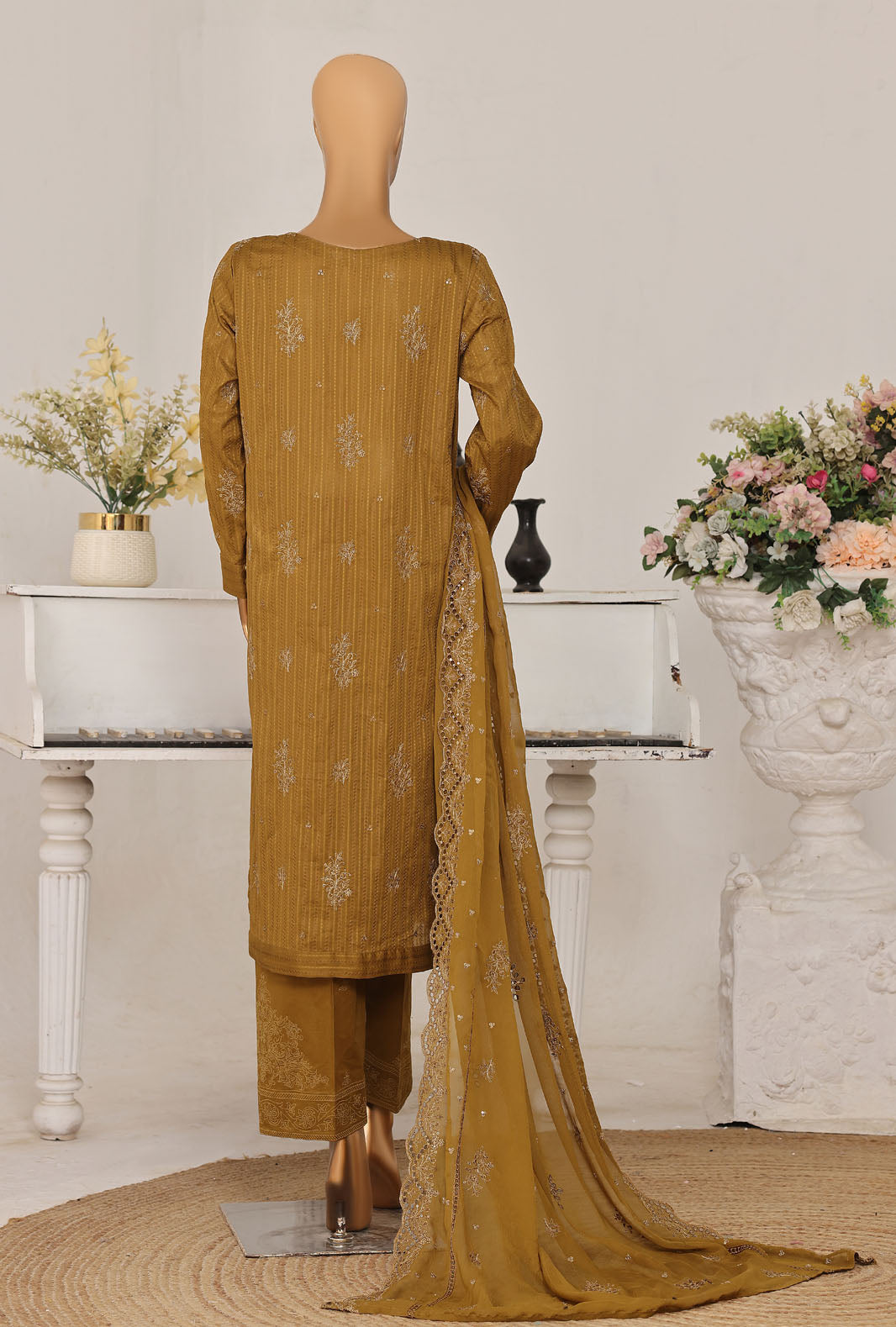 Mayaar by HZ Textile Unstitched Embroidered Lawn 3 piece Suit MEC-7036 - Casual Collection