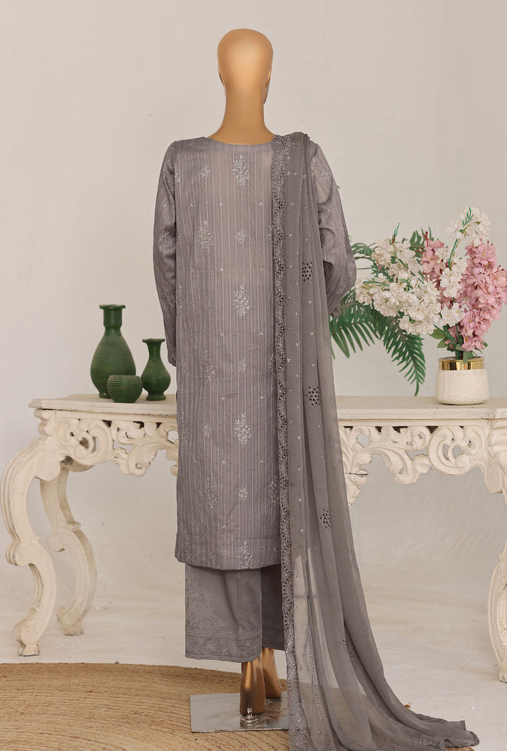 Mayaar by HZ Textile Unstitched Embroidered Lawn 3 piece Suit MEC-7038 - Casual Collection