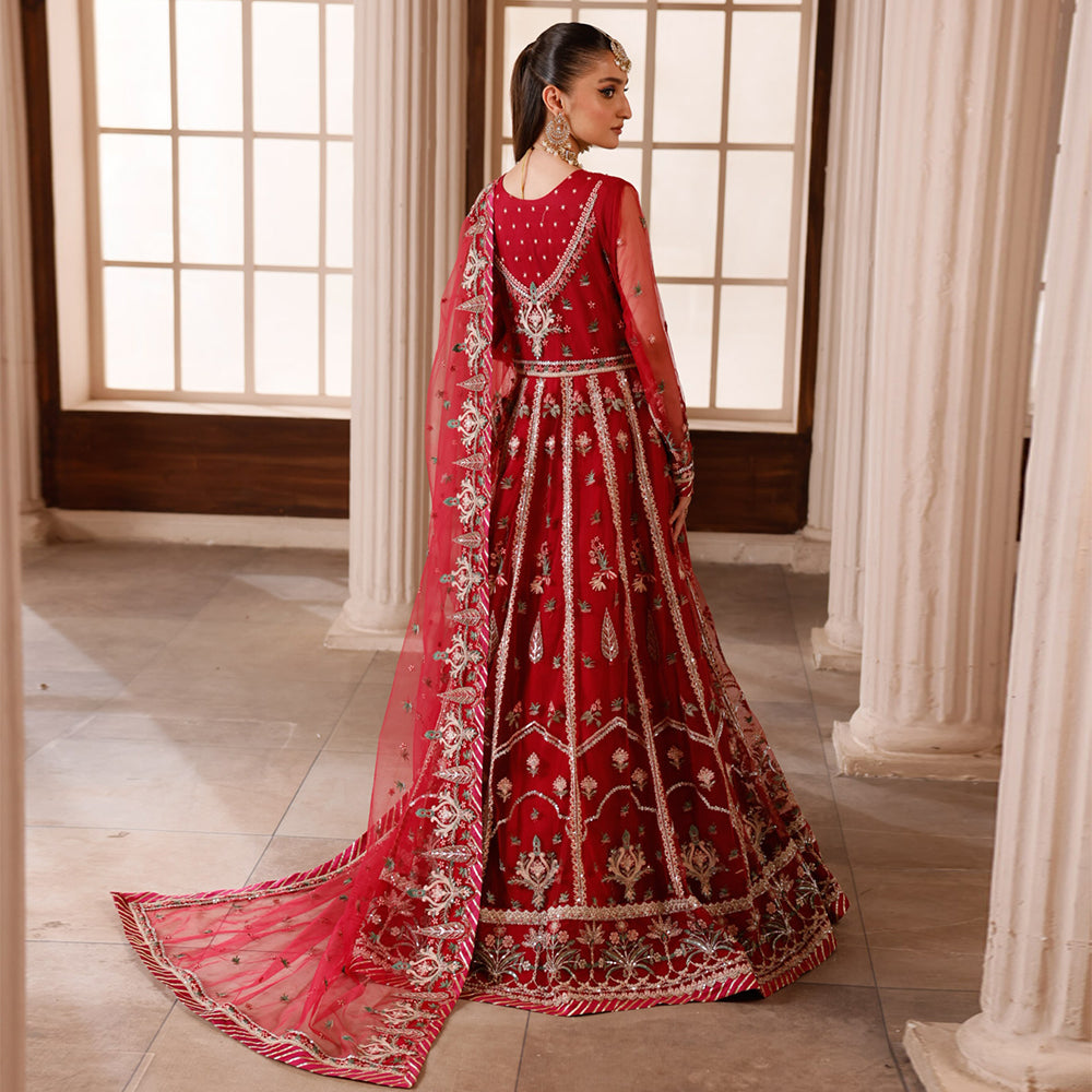 Zebtan Women Unstitched Embroidered Net 3 Piece Suit ZN-05 Festive Collection