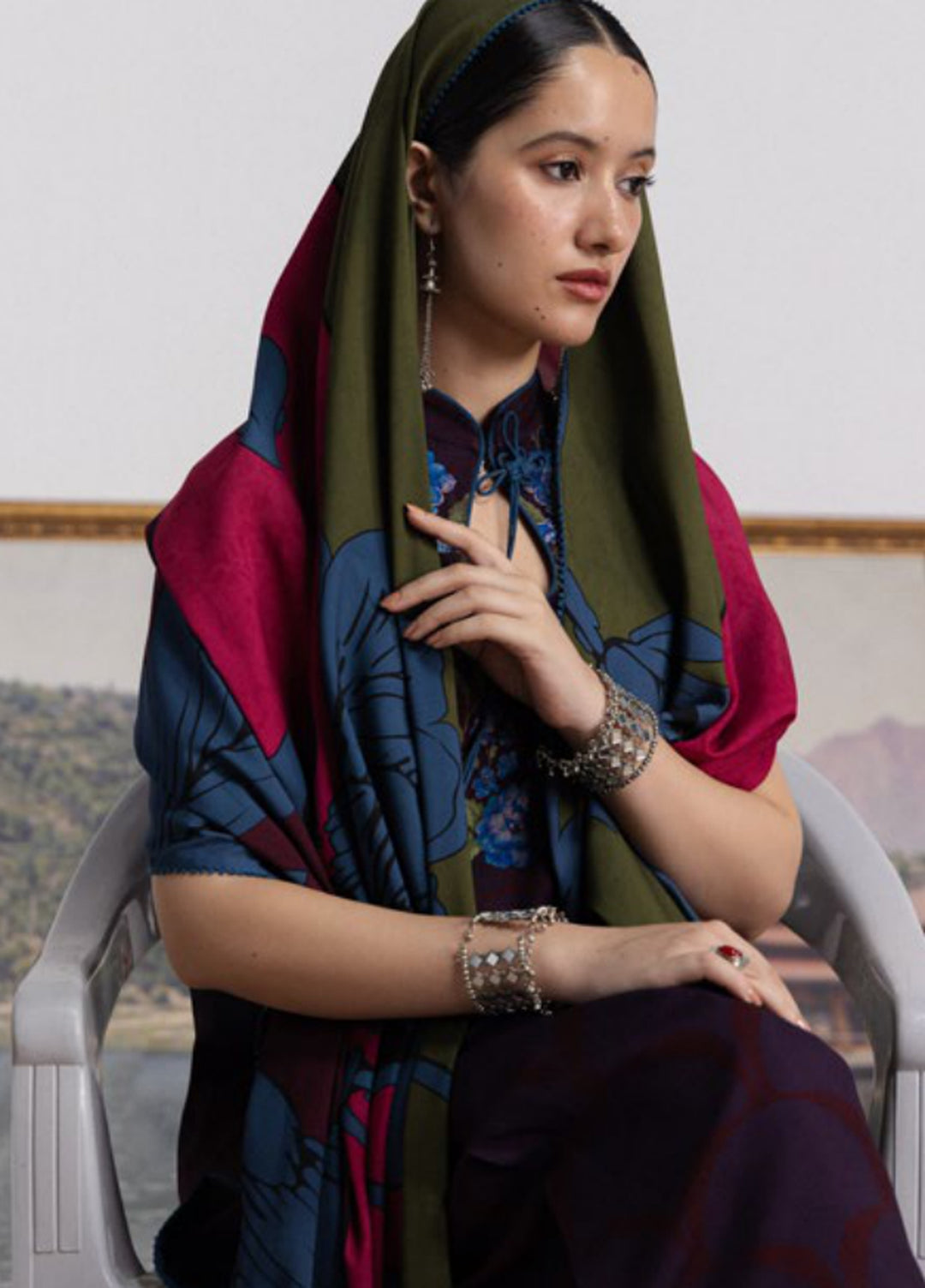 Coco by Zara Shahjahan Unstitched Printed Linen 3 Piece Suit CZ26UPL Mira 1B - Casual Collection