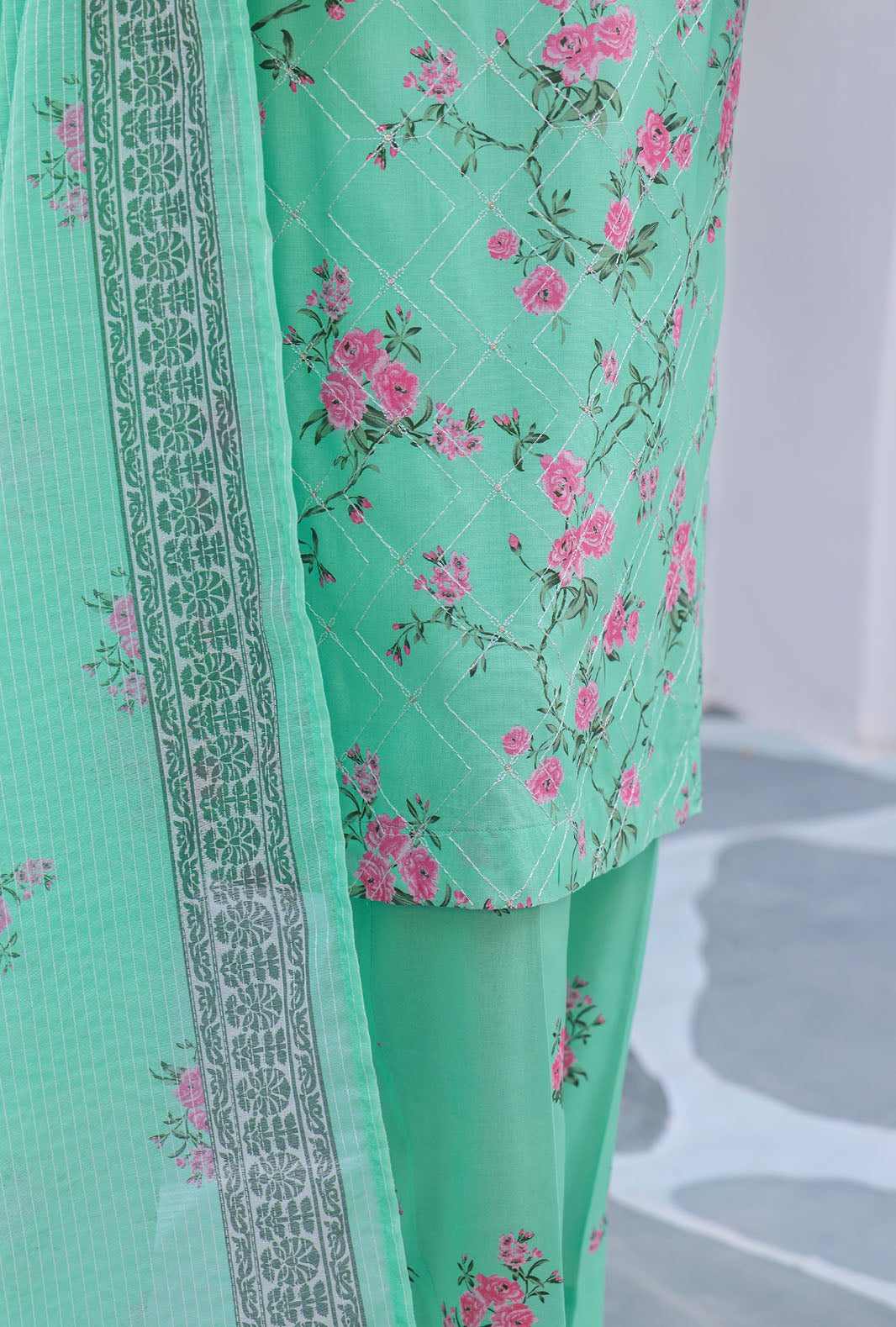 Mother by HZ Textiles Embroidered Linen Suit Unstitched 3 Piece MLE-1388 - Winter Collection