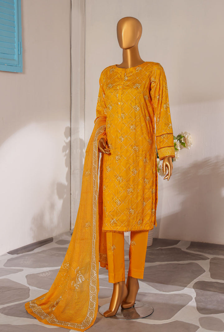 Mother by HZ Textiles Embroidered Linen Suit Unstitched 3 Piece MLE-1389 - Winter Collection