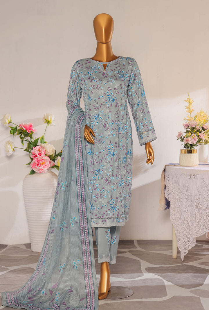 Mother by HZ Textiles Embroidered Linen Suit Unstitched 3 Piece MLE-1393 - Winter Collection