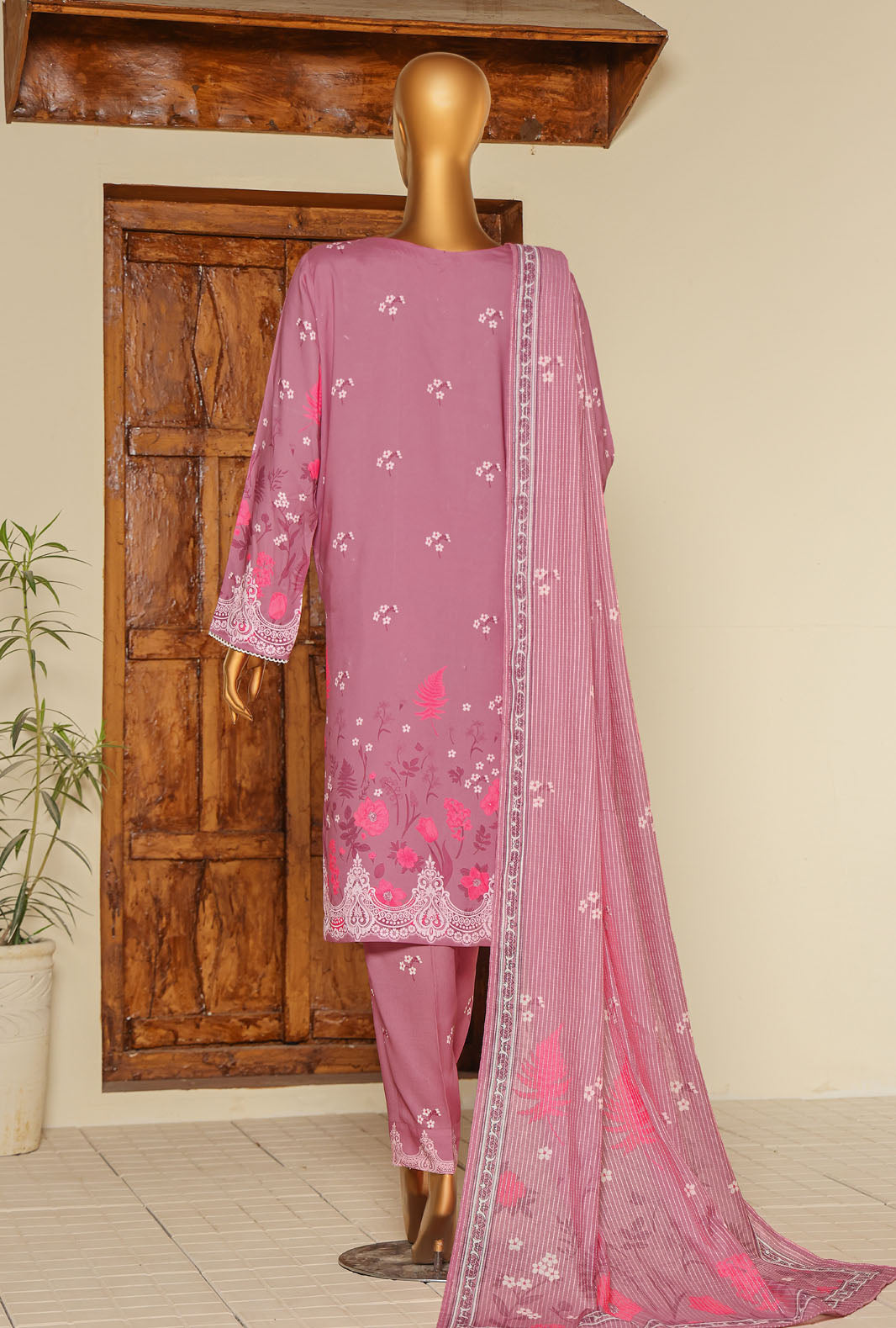 Mother by HZ Textiles Embroidered Linen Suit Unstitched 3 Piece MLE-1396 - Winter Collection