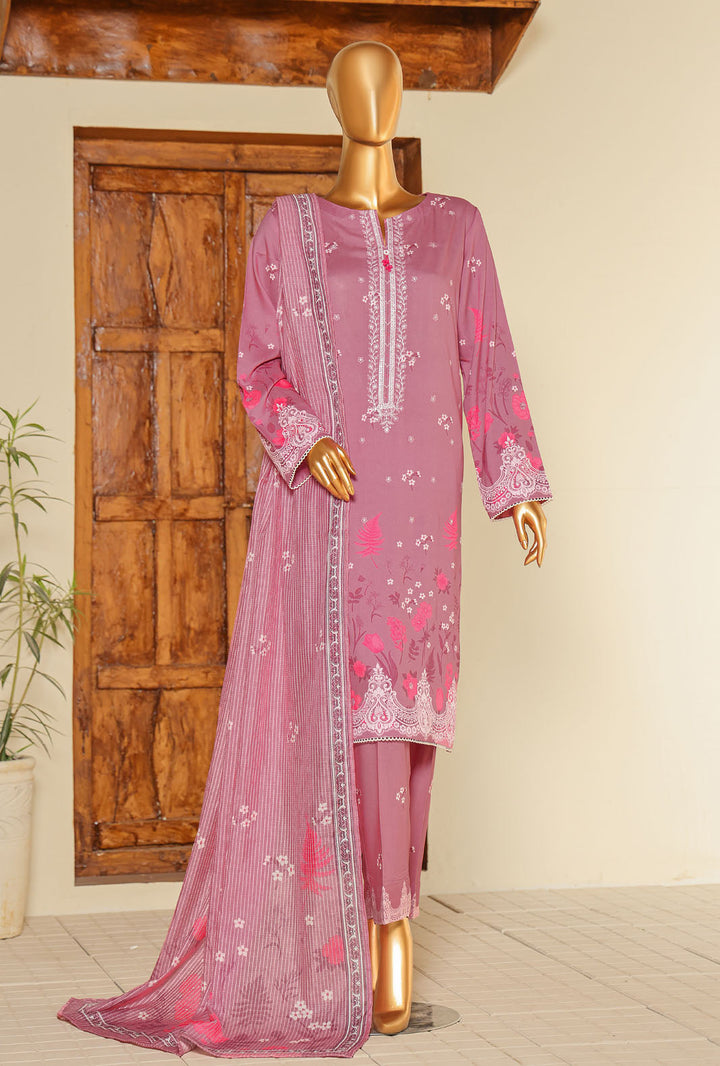 Mother by HZ Textiles Embroidered Linen Suit Unstitched 3 Piece MLE-1396 - Winter Collection