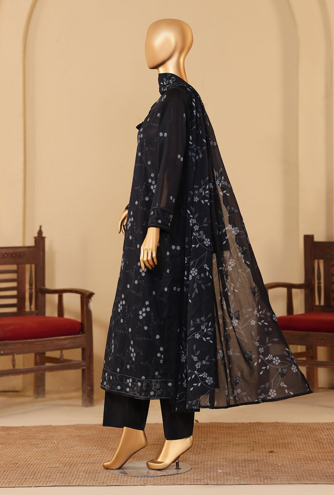 Meeras by HZ Textile Unstitched Embroidered Lawn 3 piece Suit MPE-1080 - Casual Collection