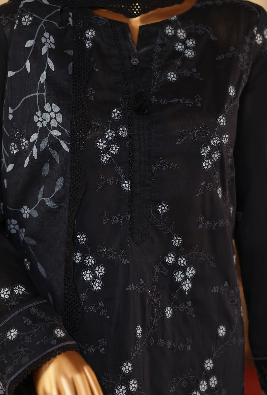 Meeras by HZ Textile Unstitched Embroidered Lawn 3 piece Suit MPE-1080 - Casual Collection