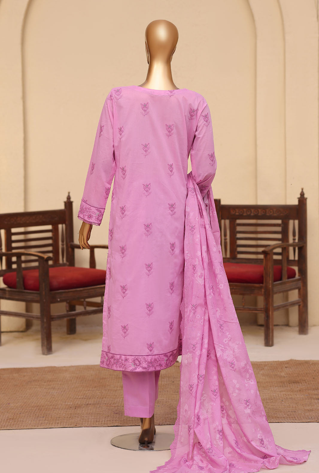 Meeras by HZ Textile Unstitched Embroidered Lawn 3 piece Suit MPE-1081 - Casual Collection