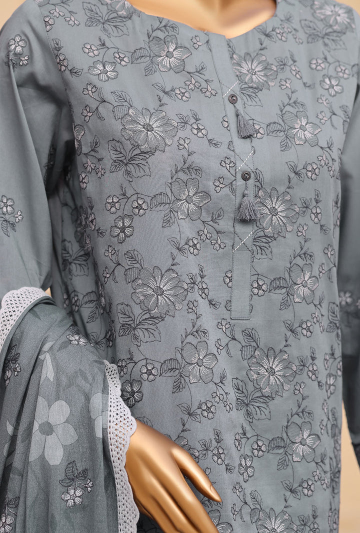 Meeras by HZ Textile Unstitched Embroidered Lawn 3 piece Suit MPE-1082 - Casual Collection