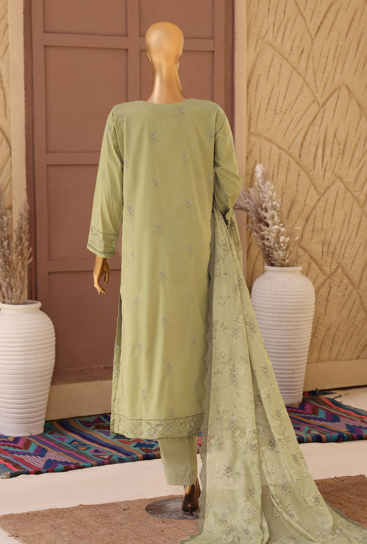Meeras by HZ Textile Unstitched Embroidered Lawn 3 piece Suit MPE-1083 - Casual Collection