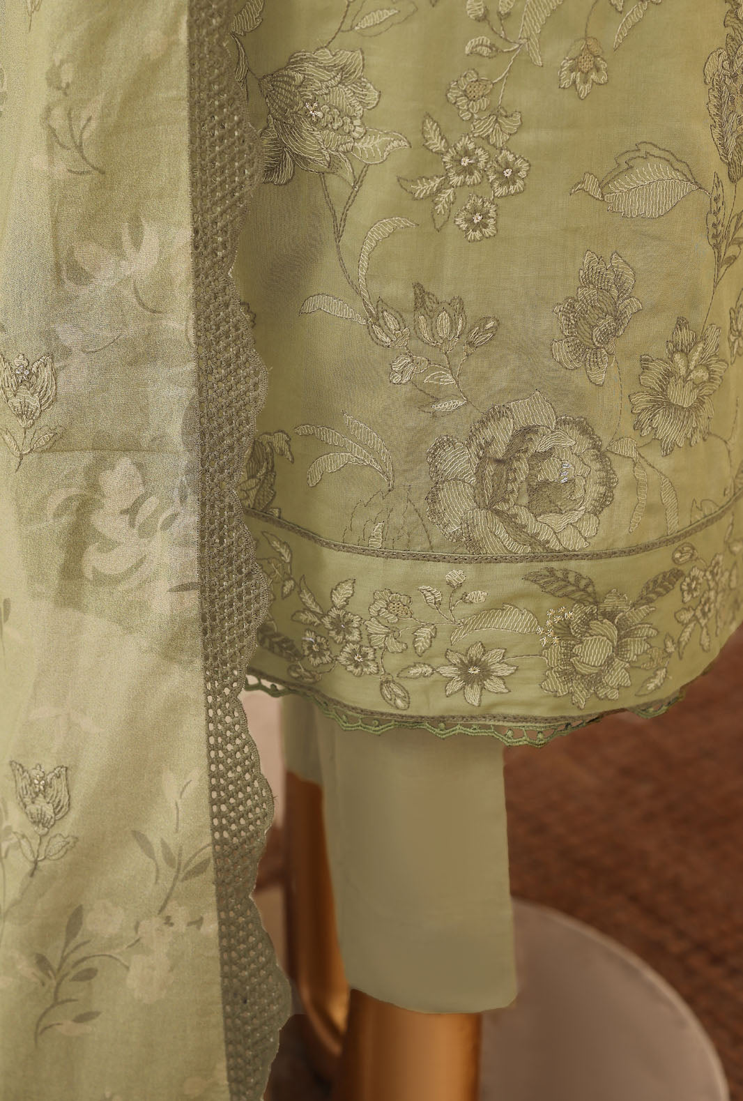 Meeras by HZ Textile Unstitched Embroidered Lawn 3 piece Suit MPE-1083 - Casual Collection