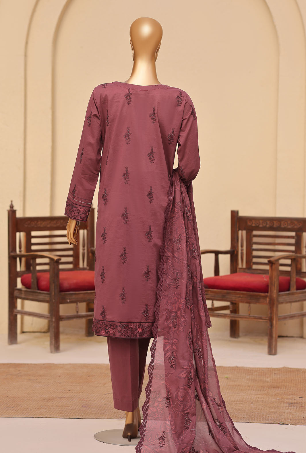 Meeras by HZ Textile Unstitched Embroidered Lawn 3 piece Suit MPE-1084 - Casual Collection