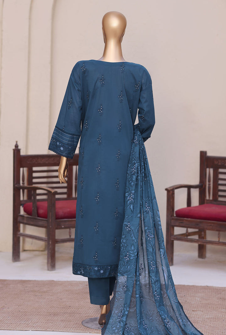 Meeras by HZ Textile Unstitched Embroidered Lawn 3 piece Suit MPE-1085 - Casual Collection