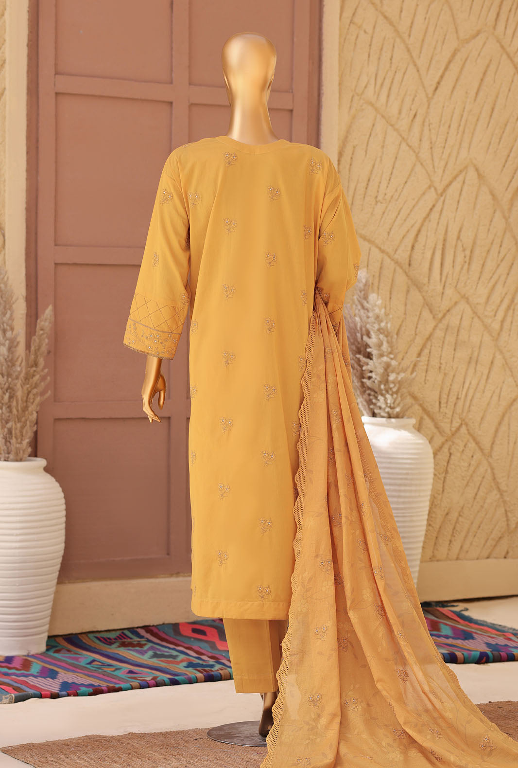 Meeras by HZ Textile Unstitched Embroidered Lawn 3 piece Suit MPE-1088 - Casual Collection