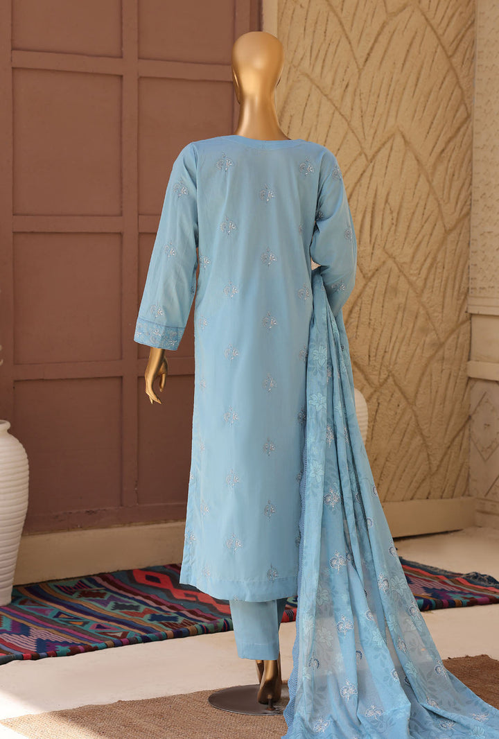 Meeras by HZ Textile Unstitched Embroidered Lawn 3 piece Suit MPE-1089 - Casual Collection