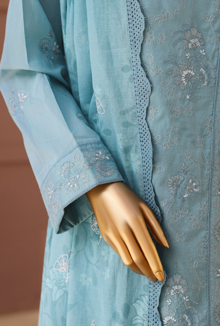 Meeras by HZ Textile Unstitched Embroidered Lawn 3 piece Suit MPE-1089 - Casual Collection