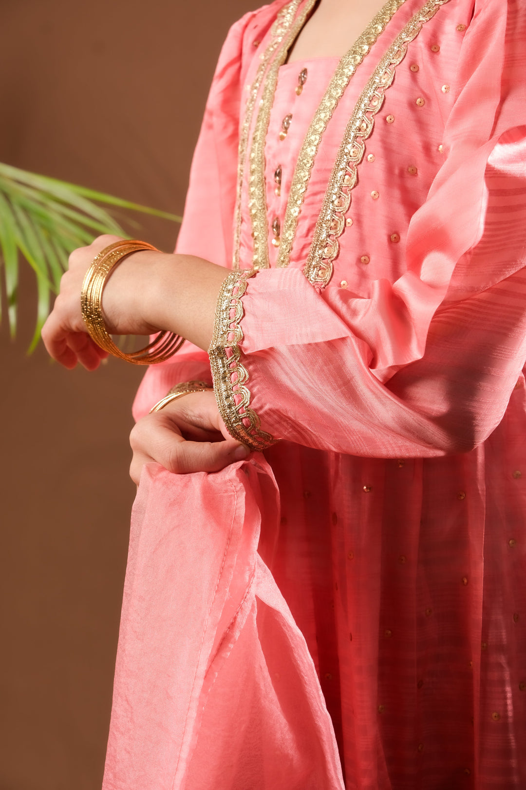 Senorita Girls RTW Embossed Silk 3 Piece Suit KDD-03220 Eid Collection