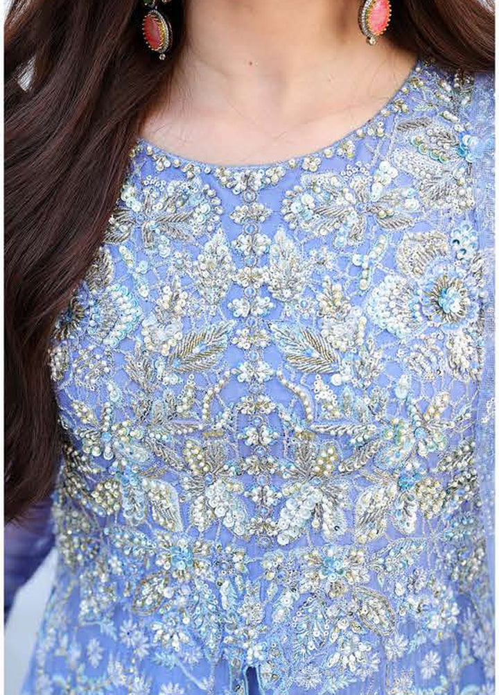Bachelorette by Mushq Unstitched Embroidered Chiffon 3 Piece Suit MU26UBF Blushing Bride MUNCH260102 - Festive Collection