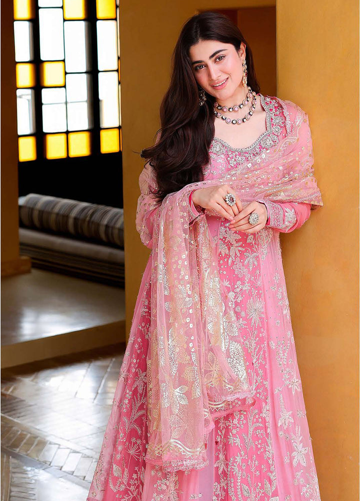 Bachelorette by Mushq Unstitched Embroidered Chiffon 3 Piece Suit MU26UBF Pink Promise MUNCH260107 - Festive Collection