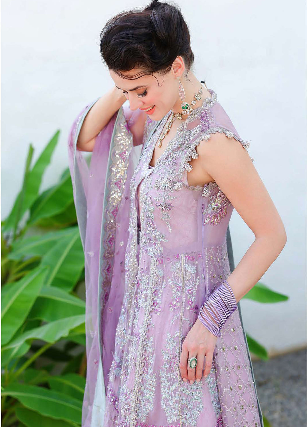 Bachelorette by Mushq Unstitched Embroidered Chiffon 3 Piece Suit MU26UBF Miss Mischief MUNCH260108 - Festive Collection