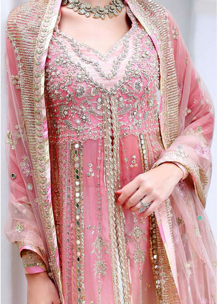 Bachelorette by Mushq Unstitched Hand work Chiffon 3 Piece Suit MU26UBF Last Fling MUNCH260110 - Festive Collection