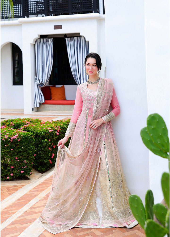 Bachelorette by Mushq Unstitched Hand work Chiffon 3 Piece Suit MU26UBF Last Fling MUNCH260110 - Festive Collection