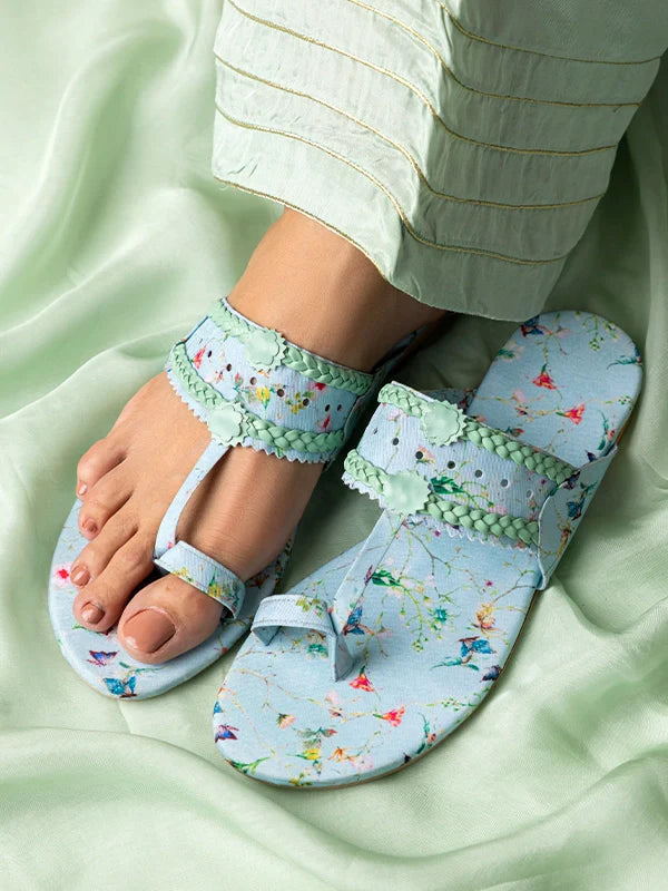 Maa aur Mai by TJK Designs Printed Footwear Nazm Kholapuri - Casual Collection