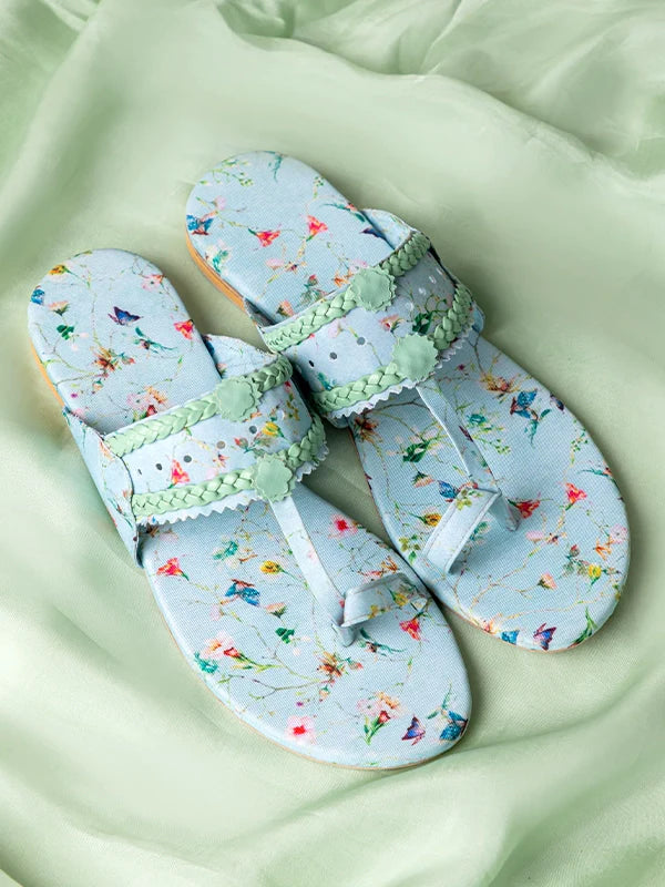 Maa aur Mai by TJK Designs Printed Footwear Nazm Kholapuri - Casual Collection