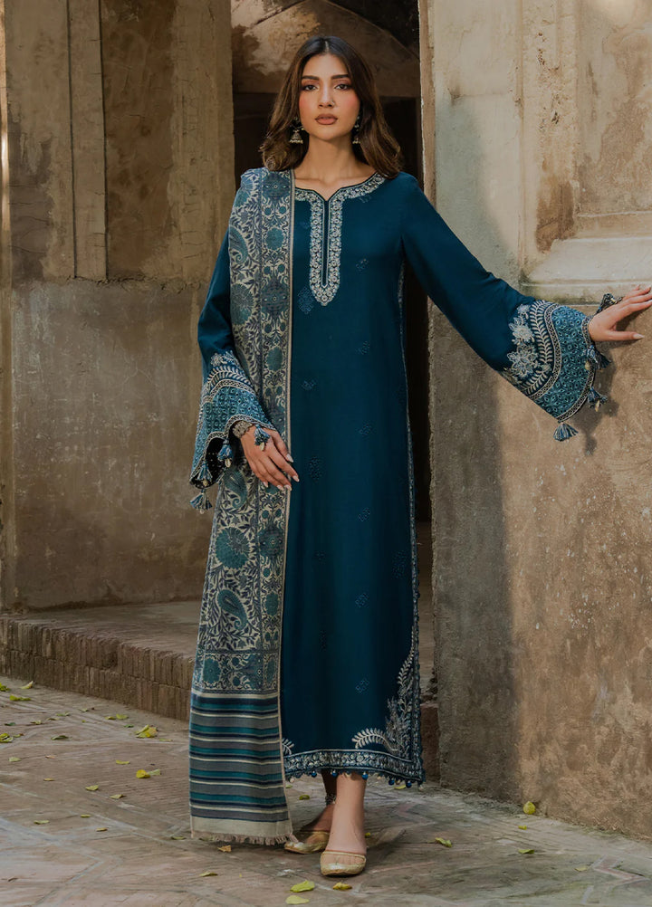 Nooraniyat by Izel Embroidered wool Suits Unstitched 3 Piece IZ25NW Mahpara - Winter Collection