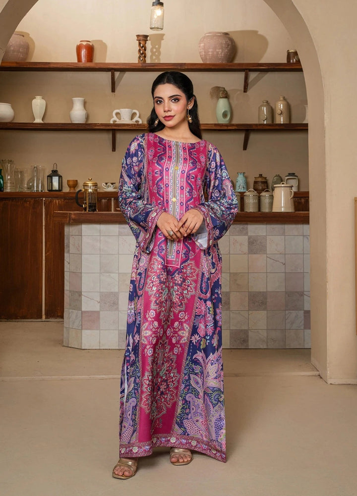 Mataish Women RTW Printed Crepe 1 Piece Suit Majestic Luxe Long Shirt - Festive Collection