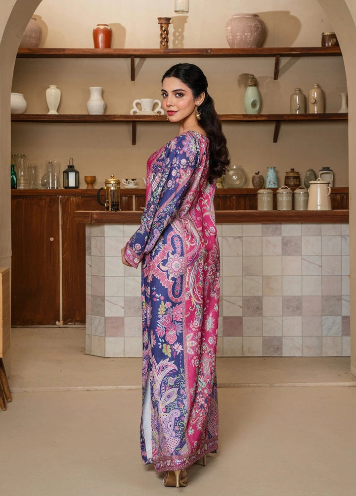 Mataish Women RTW Printed Crepe 1 Piece Suit Majestic Luxe Long Shirt - Festive Collection