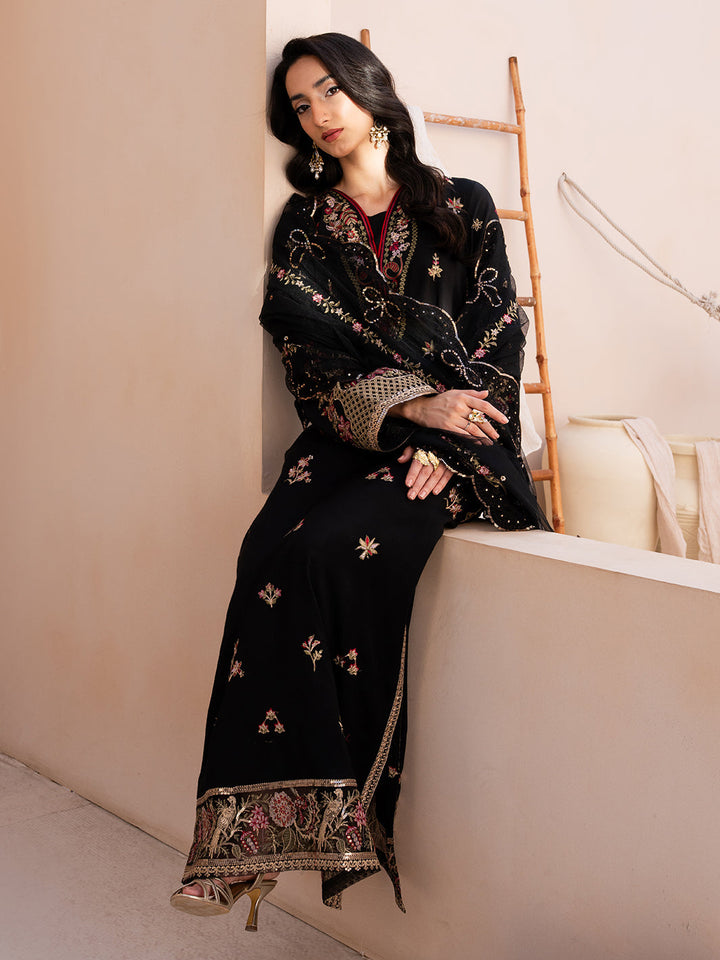 Le Tresor by Izel Pret Embroidered Velvet 3 Piece Suit Marive - Festive Collection