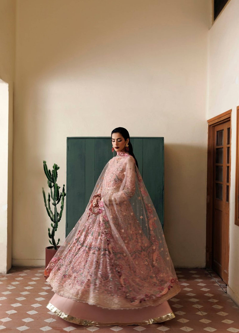 Marwa by Maryam Hussain Unstitched Embroidered Net 3 Piece Suit Gulnaaz - Wedding Collection