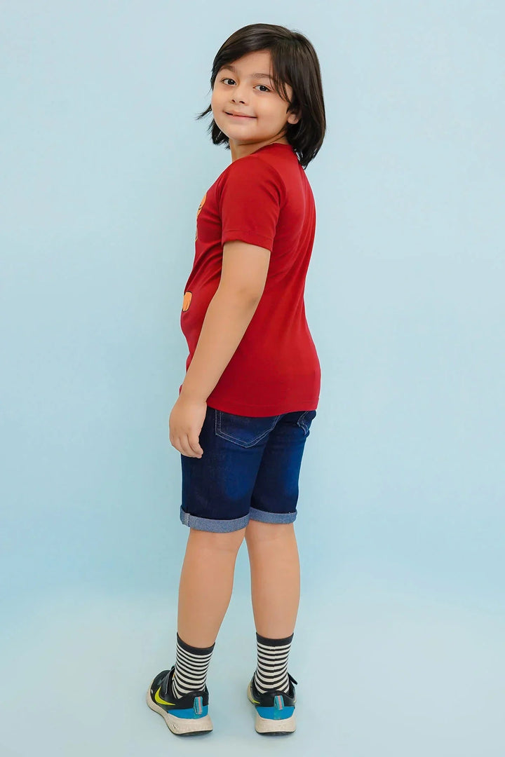 Ochre RTW Printed Cotton T-Shirt Boys 1 Piece OKB-310 - Summer Collection