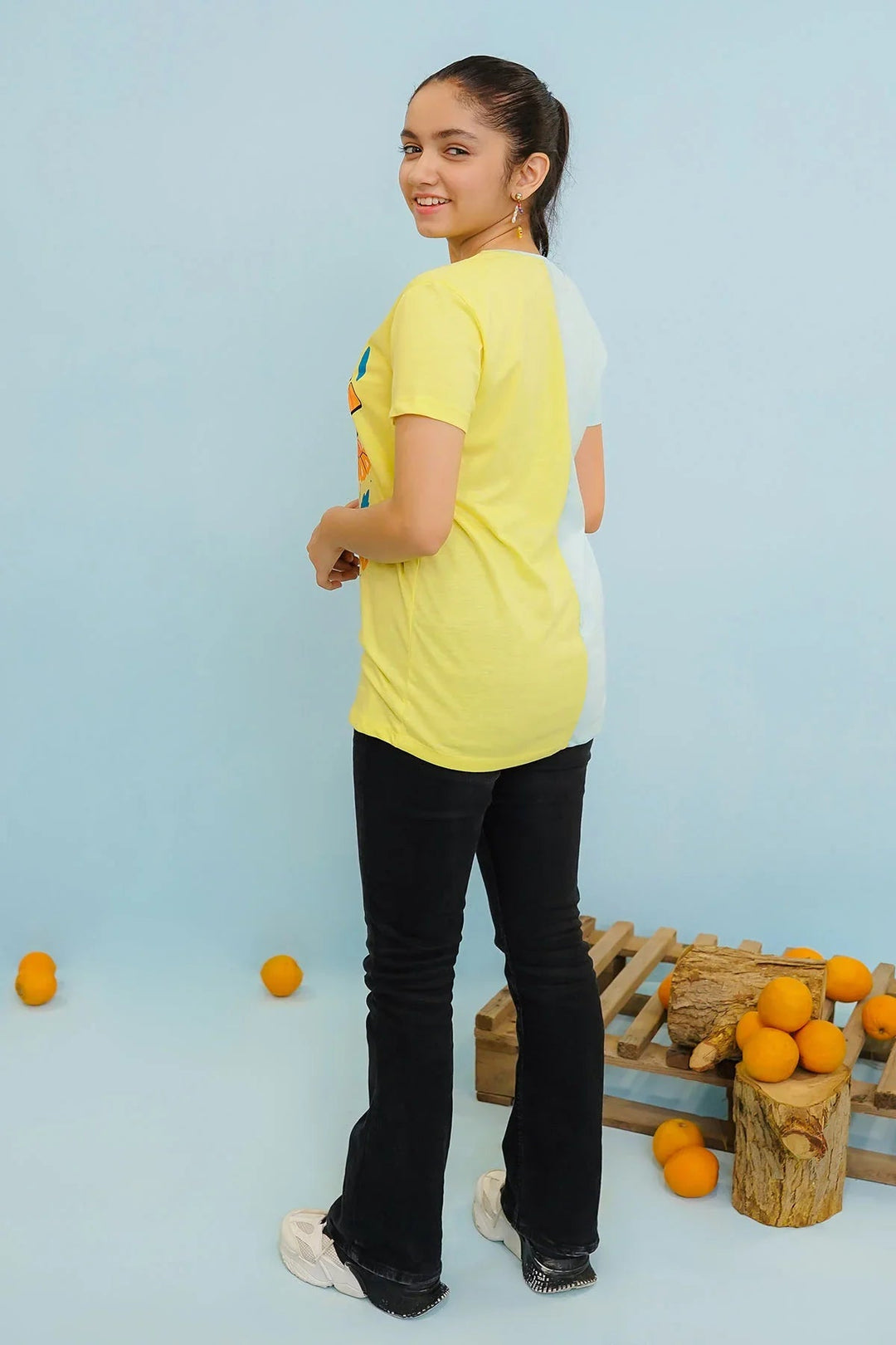 Ochre RTW Printed Cotton T-Shirt Girls 1 Piece OGK-278 - Summer Collection